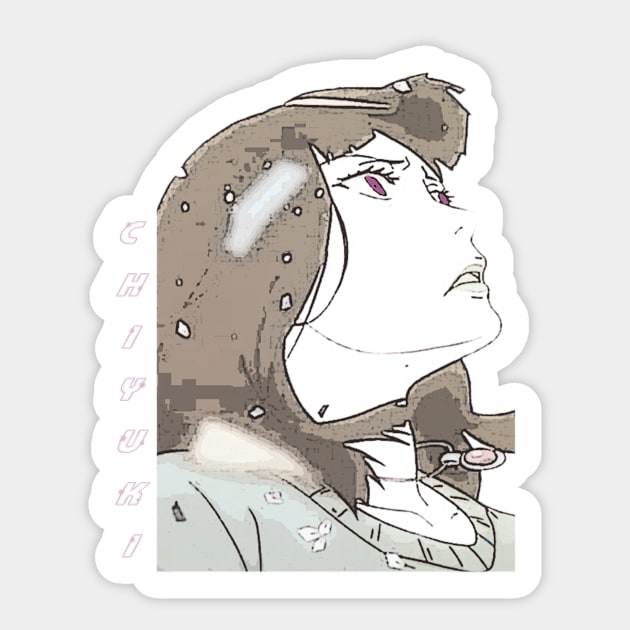 Death Parade ''CHIYUKI'' V2 Sticker by riventis66